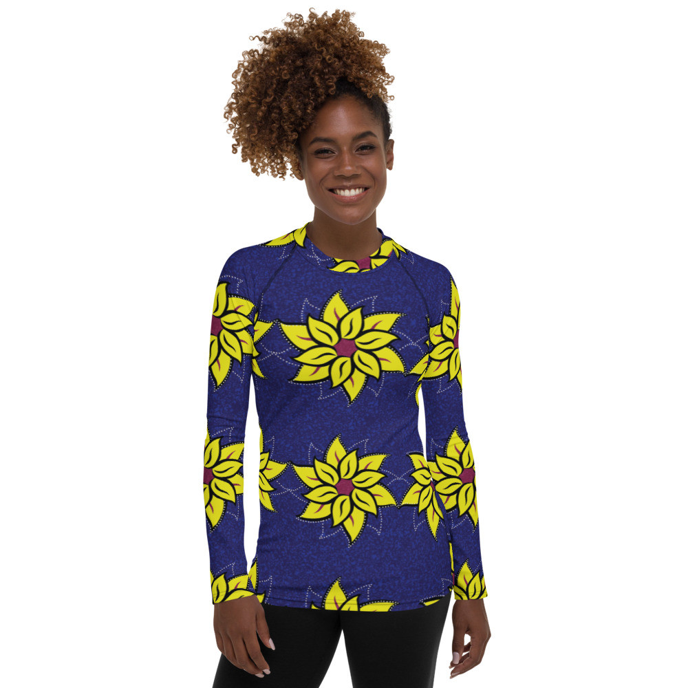 Women's Sunflowers Rash Guard