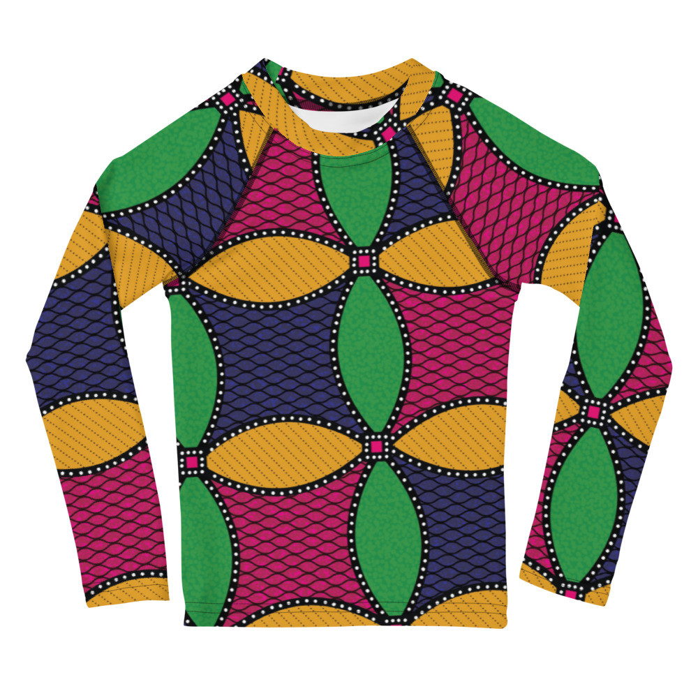 Kids Windmills Inspired Rash Guard
