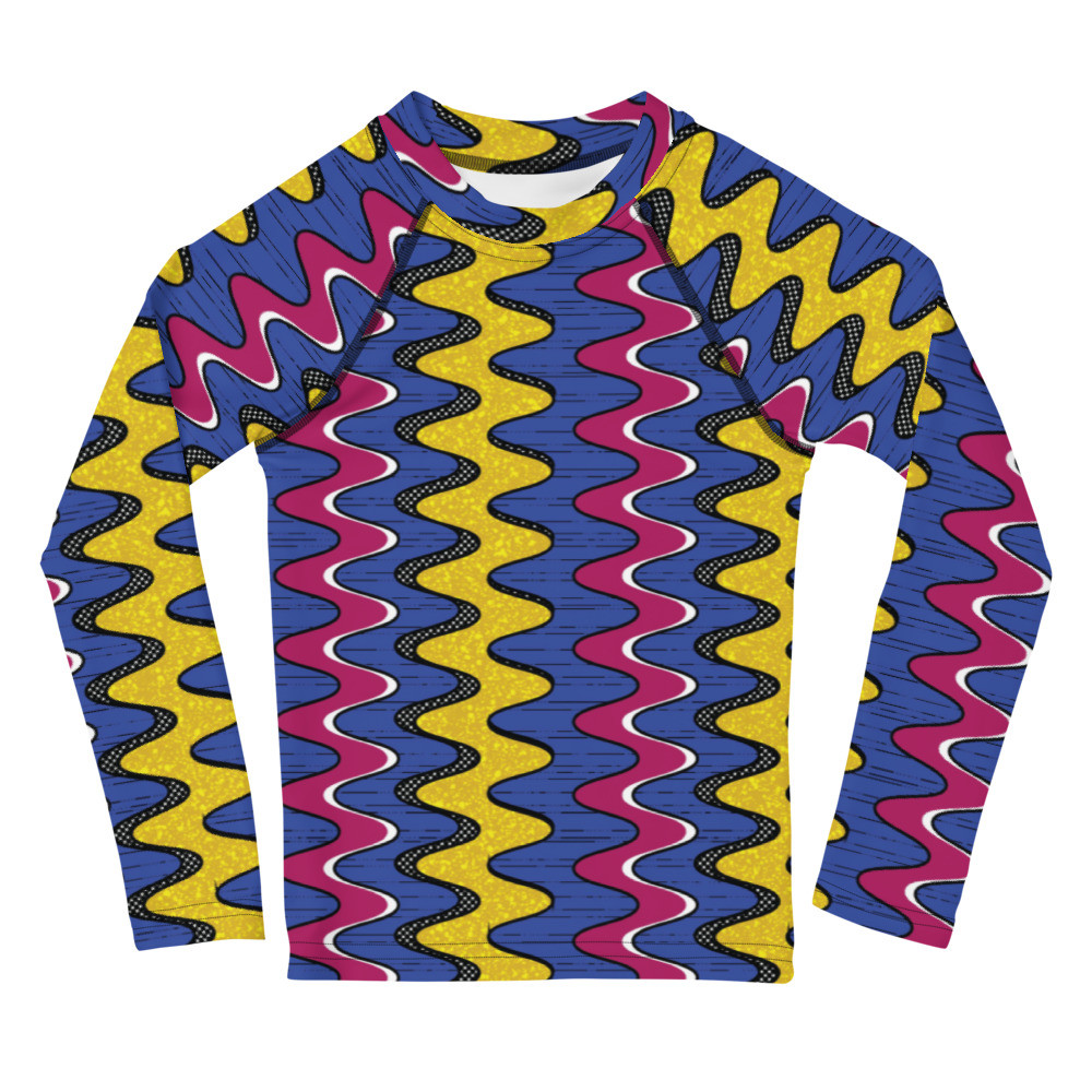 Kids Squiggly Drip II Rash Guard