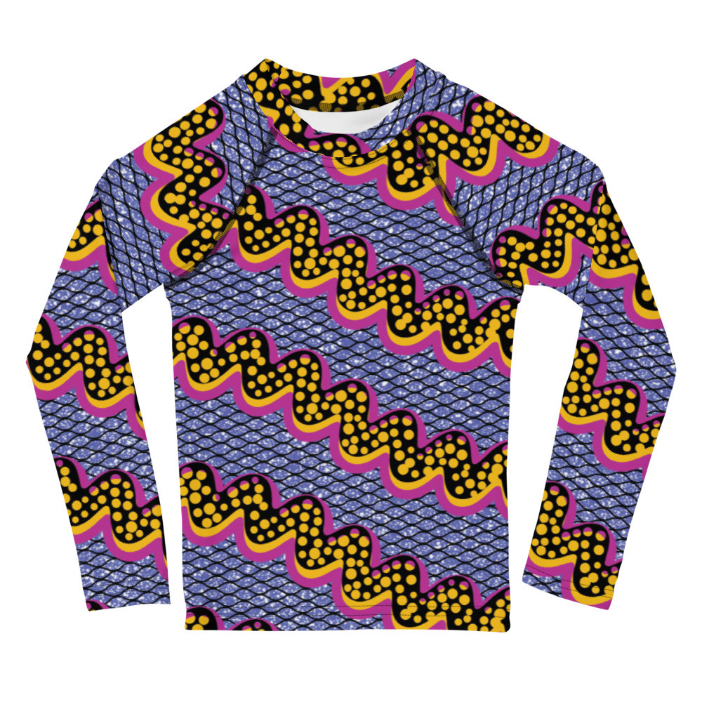 Kids Squiggly Drip Rash Guard