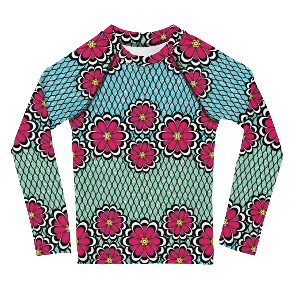 Kids Flowers Rash Guard