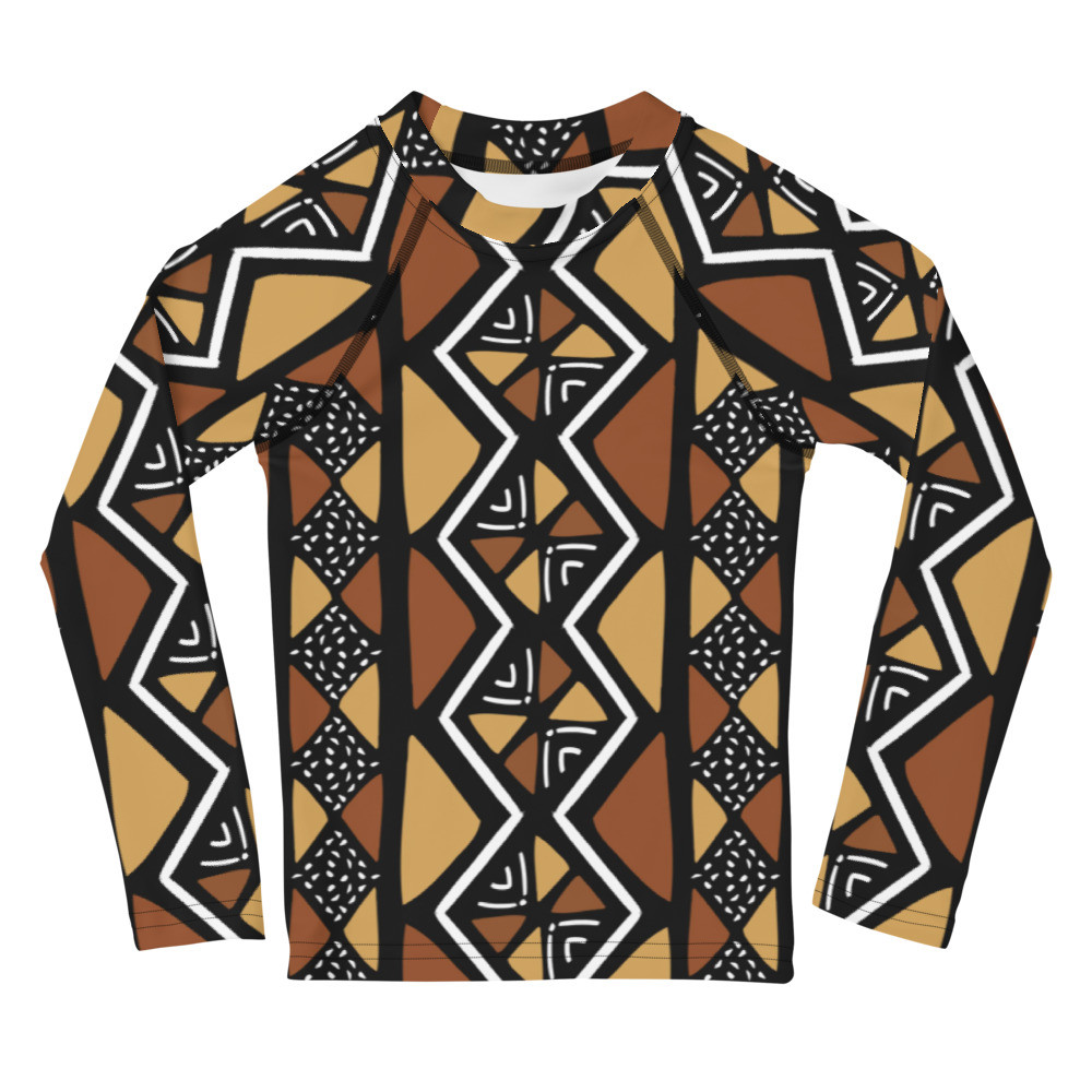 Kids Mud Cloth Inspired II Rash Guard