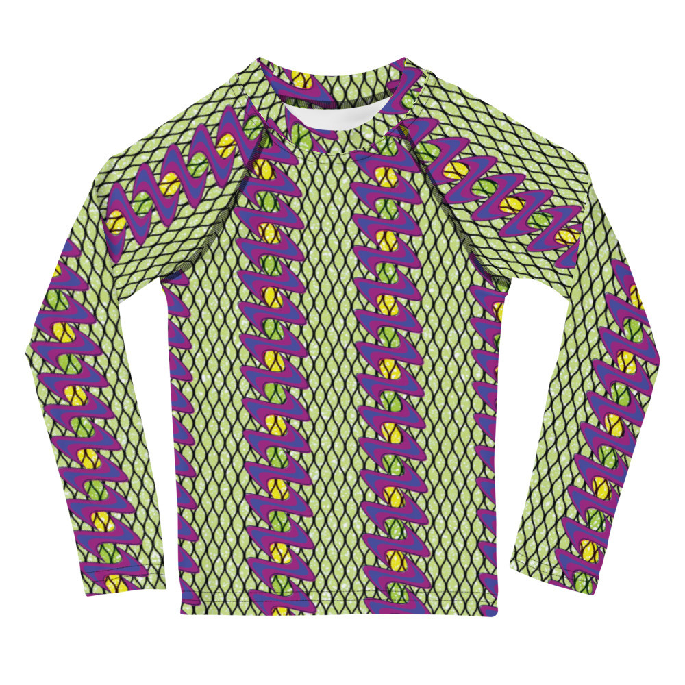 Kids Fishnet Ladders Inspired Rash Guard