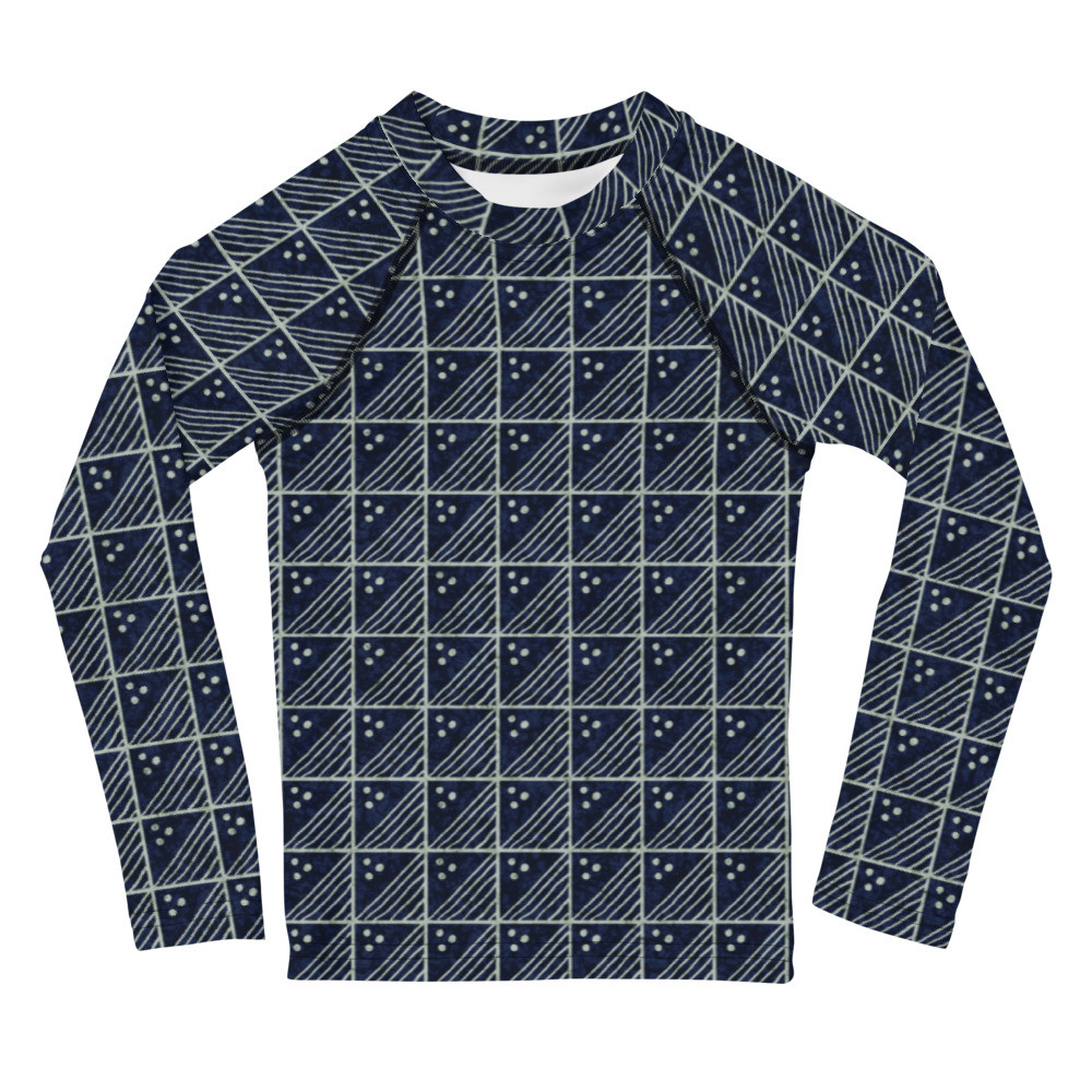 Kids Adire V Rash Guard