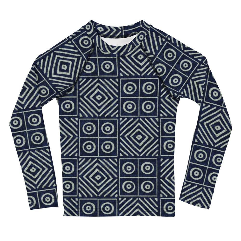 Kids Adire Rash Guard