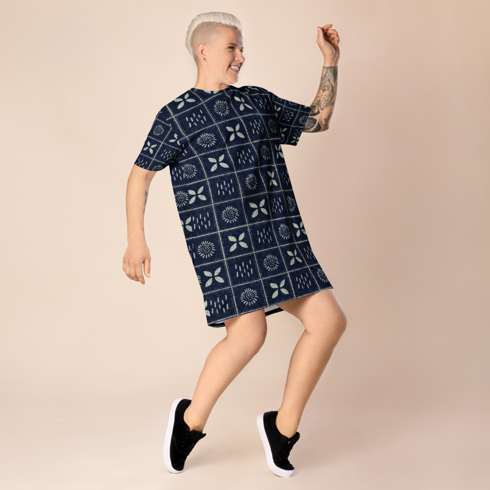 Adire III T-shirt dress