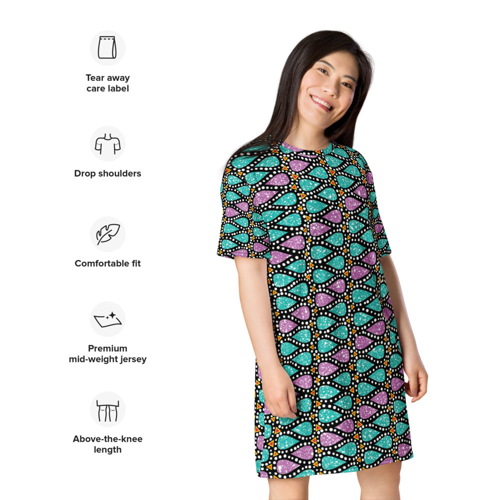 Icy Drops T-shirt dress