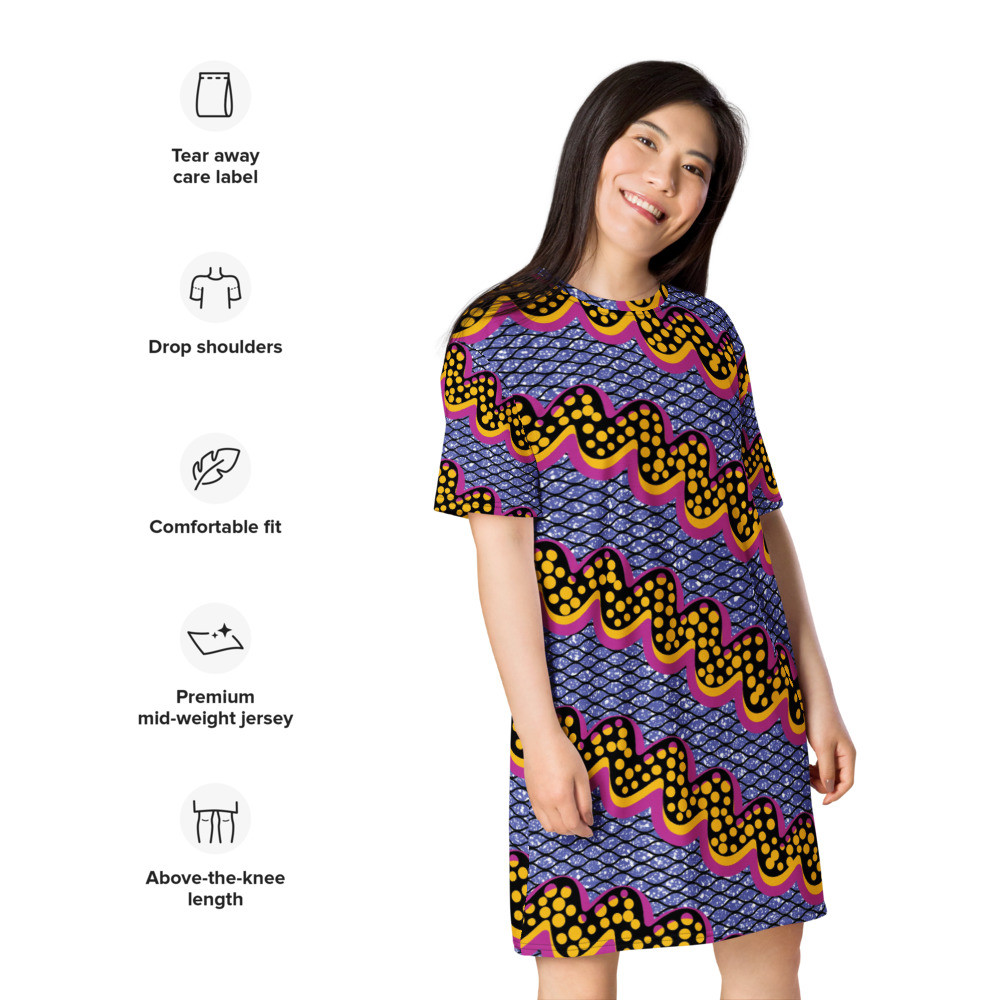 Squiggly Drip T-shirt dress