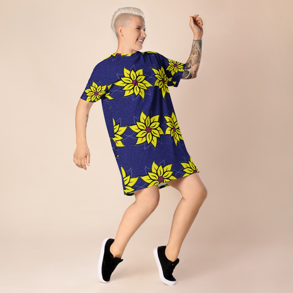 Sunflowers T-shirt dress