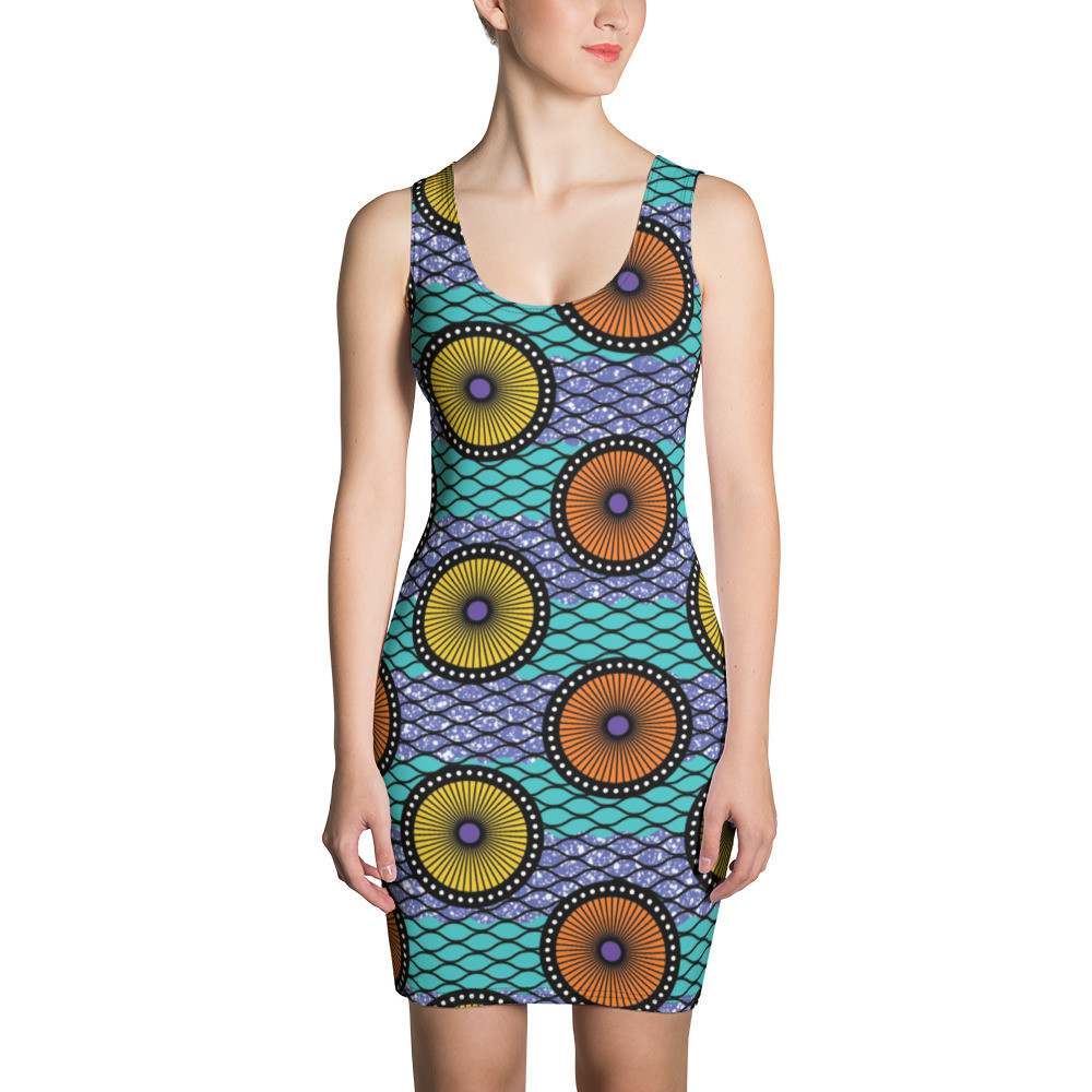 Ankara Circles II Sun Dress