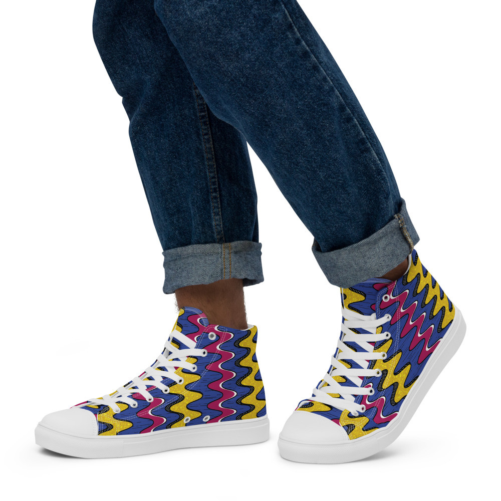 Men’s Squiggly Drip II high top canvas shoes