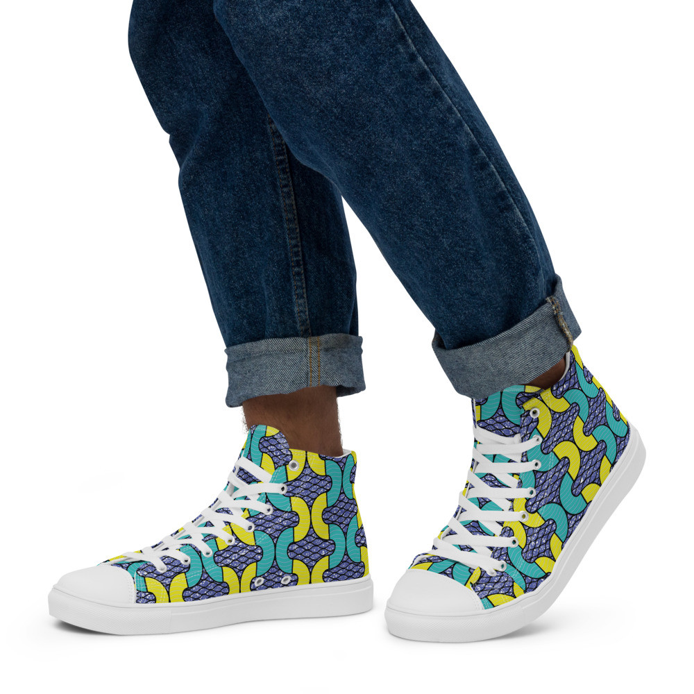 Men’s Snakes Inspired high top canvas shoes