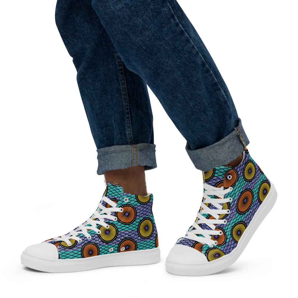 Men’s Ankara Circles II high top canvas shoes