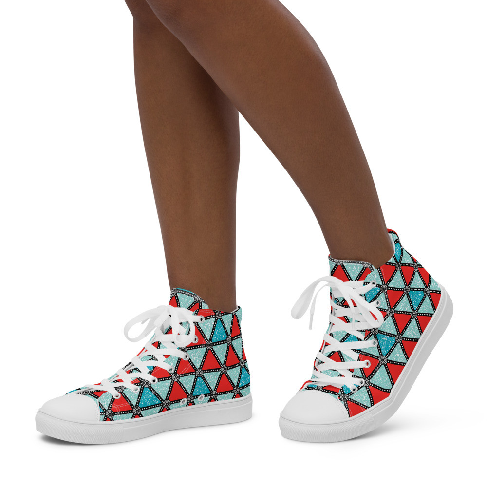 Women’s Triangles high top canvas shoes