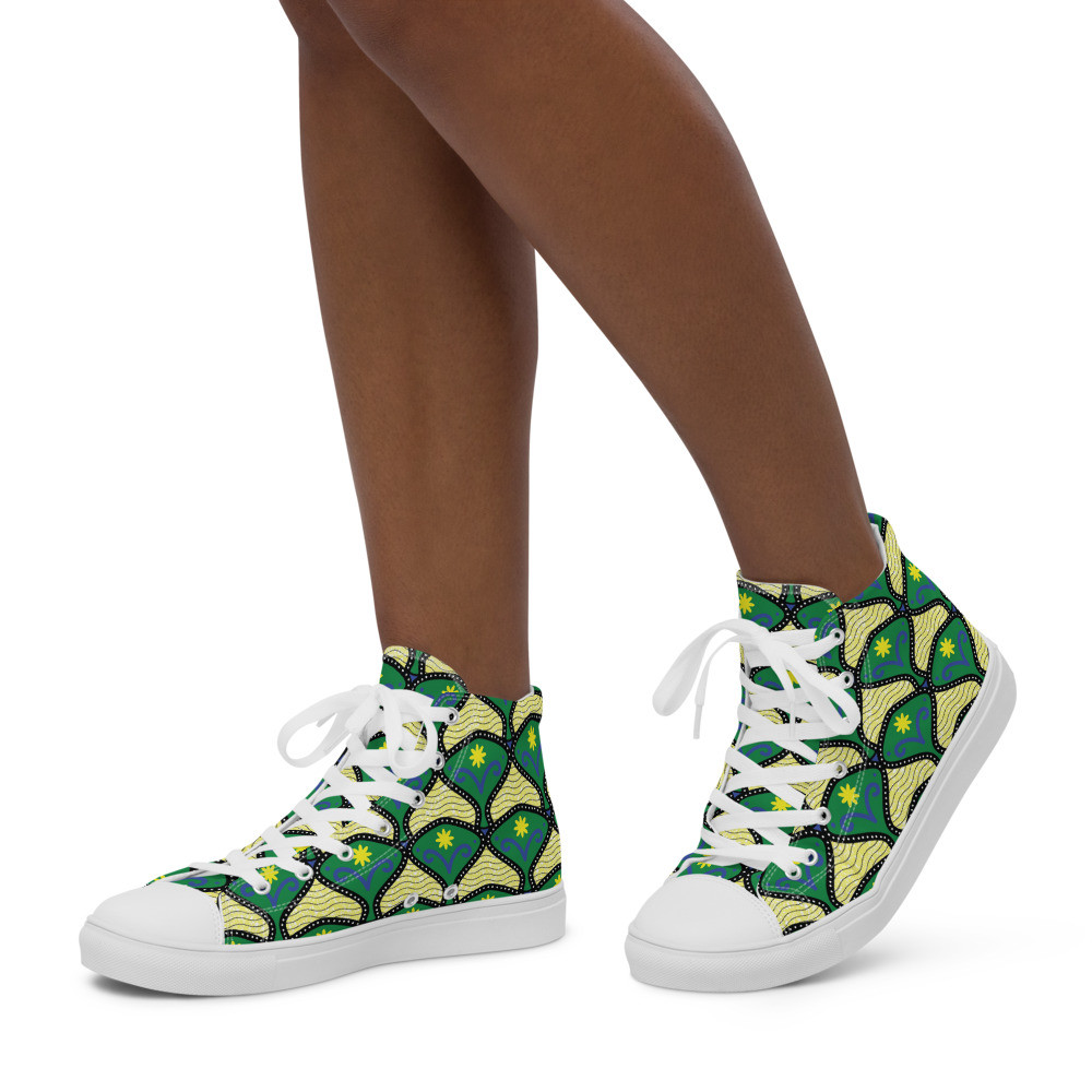 Women’s Spring Vibes high top canvas shoes