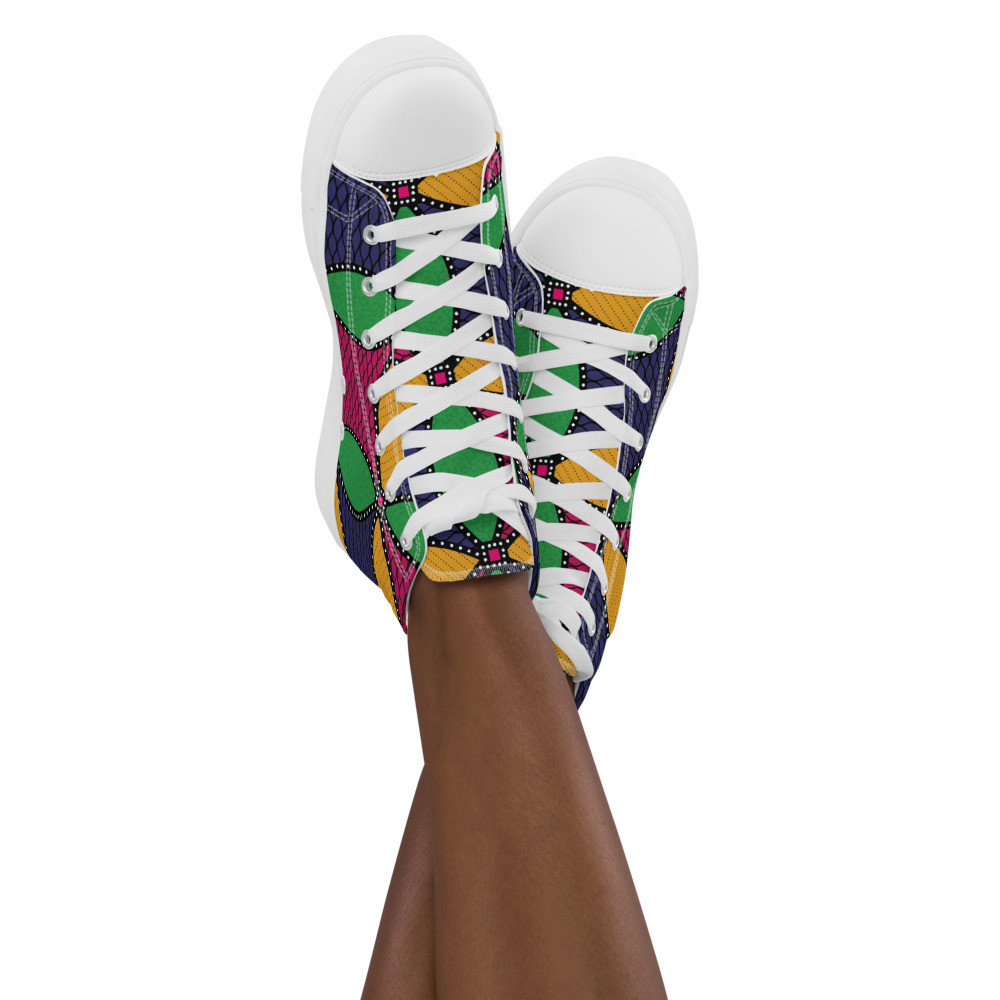 Women’s Windmills Inspired high top canvas shoes