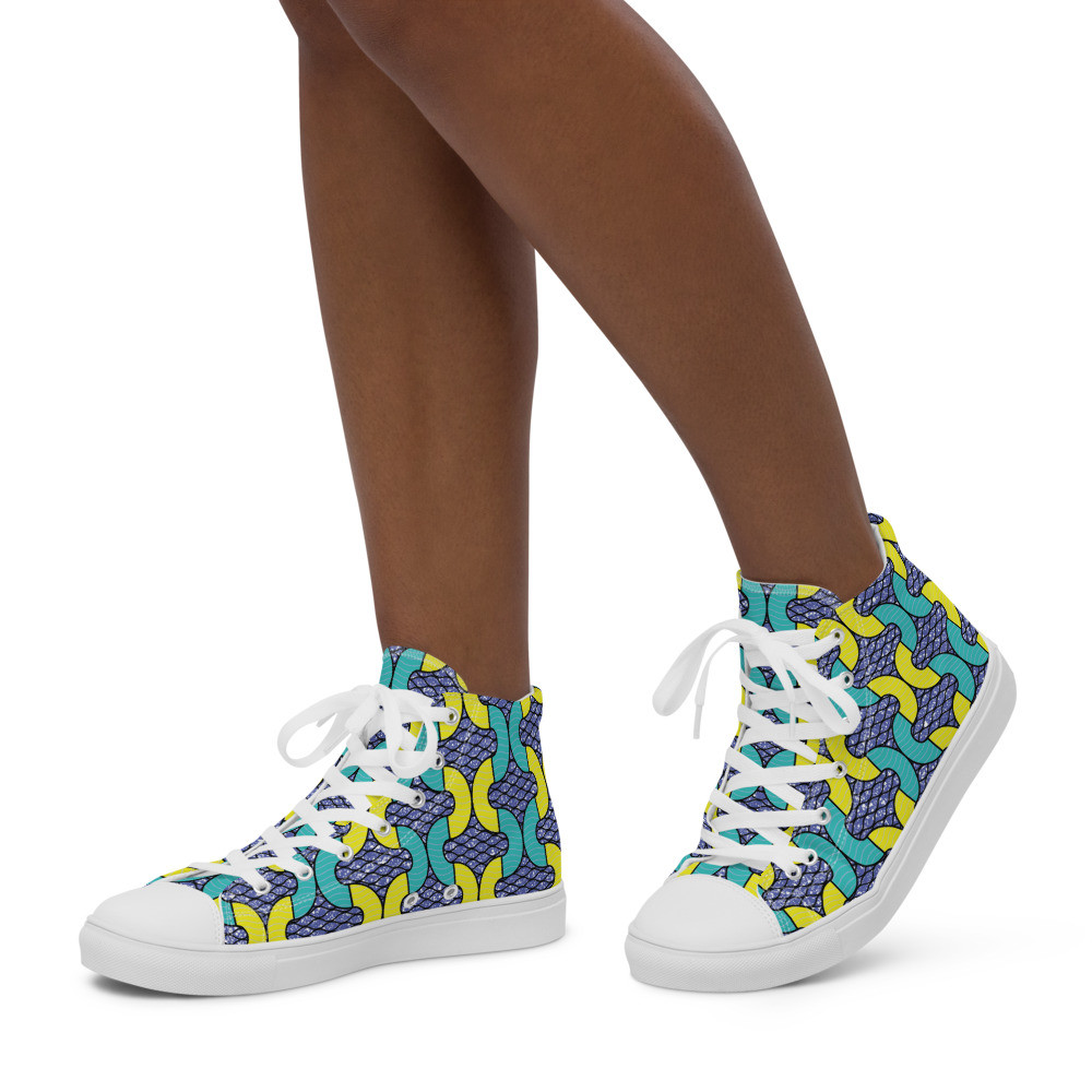 Women’s Snakes Inspired high top canvas shoes