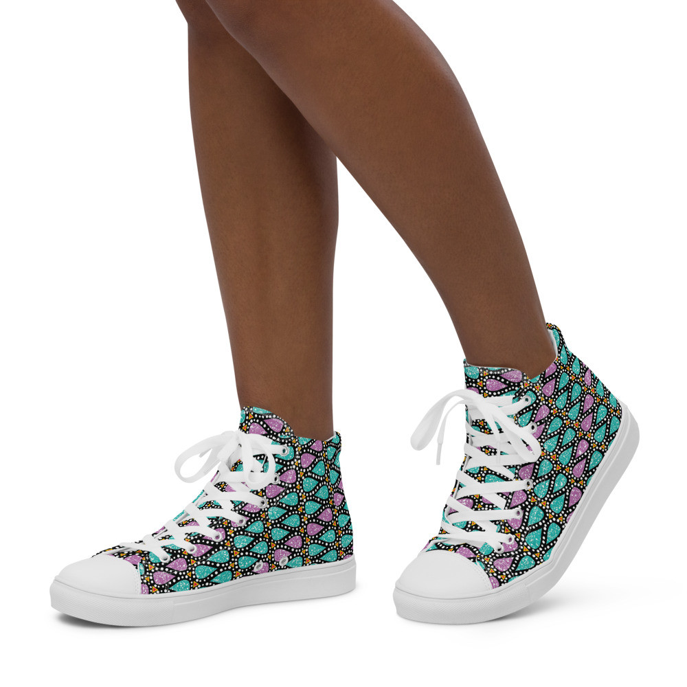 Women’s Icy Drops high top canvas shoes