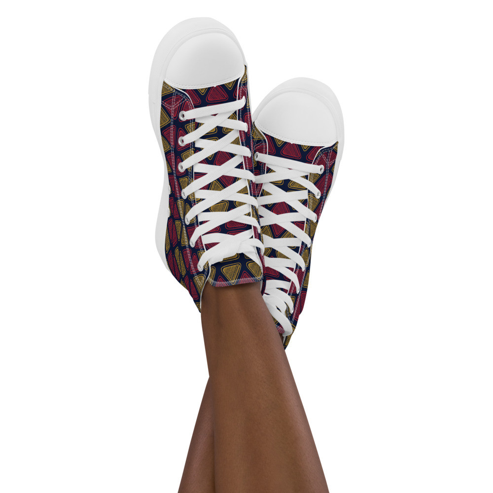 Women’s Triangles II high top canvas shoes