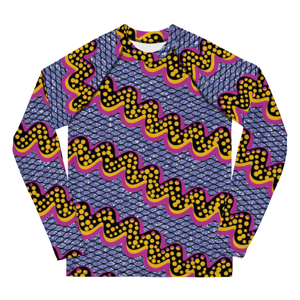 Youth Squiggly Drip Rash Guard