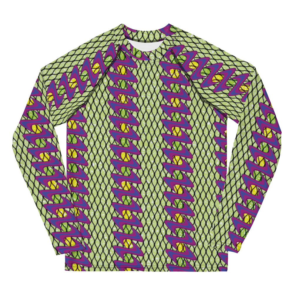 Youth Fishnet Ladders Inspired Rash Guard