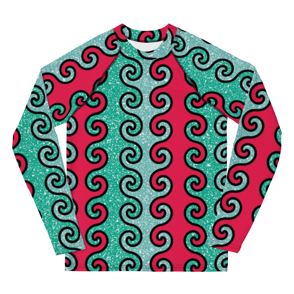 Youth Intertwined Curls Rash Guard