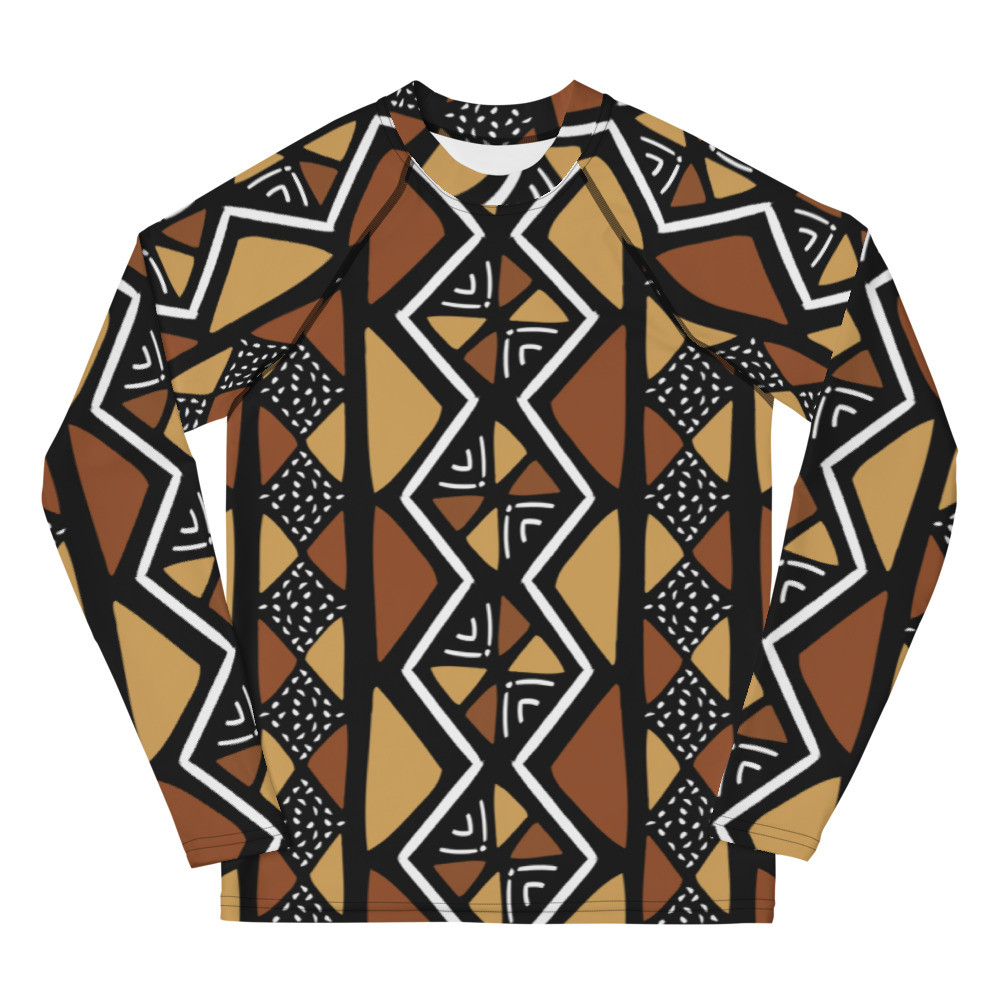 Youth Mud Cloth Inspired II Rash Guard