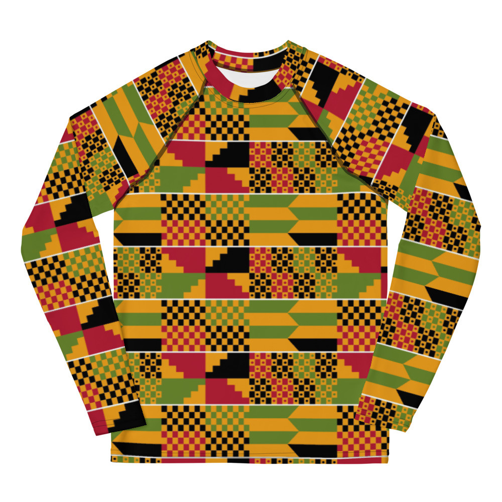 Youth Kente Rash Guard