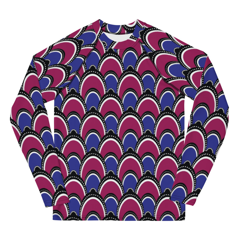Youth Peacock Inspired Rash Guard