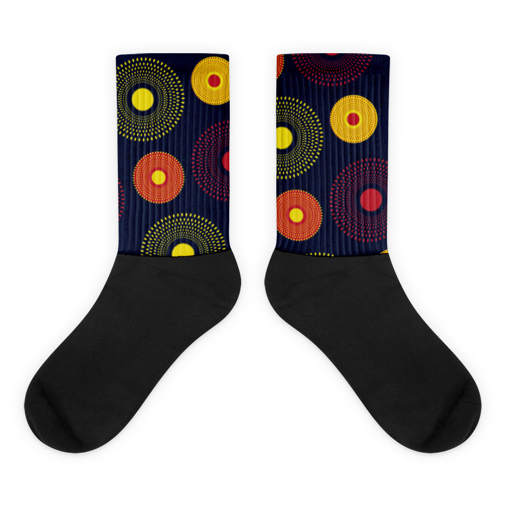 Ankara Circles Socks