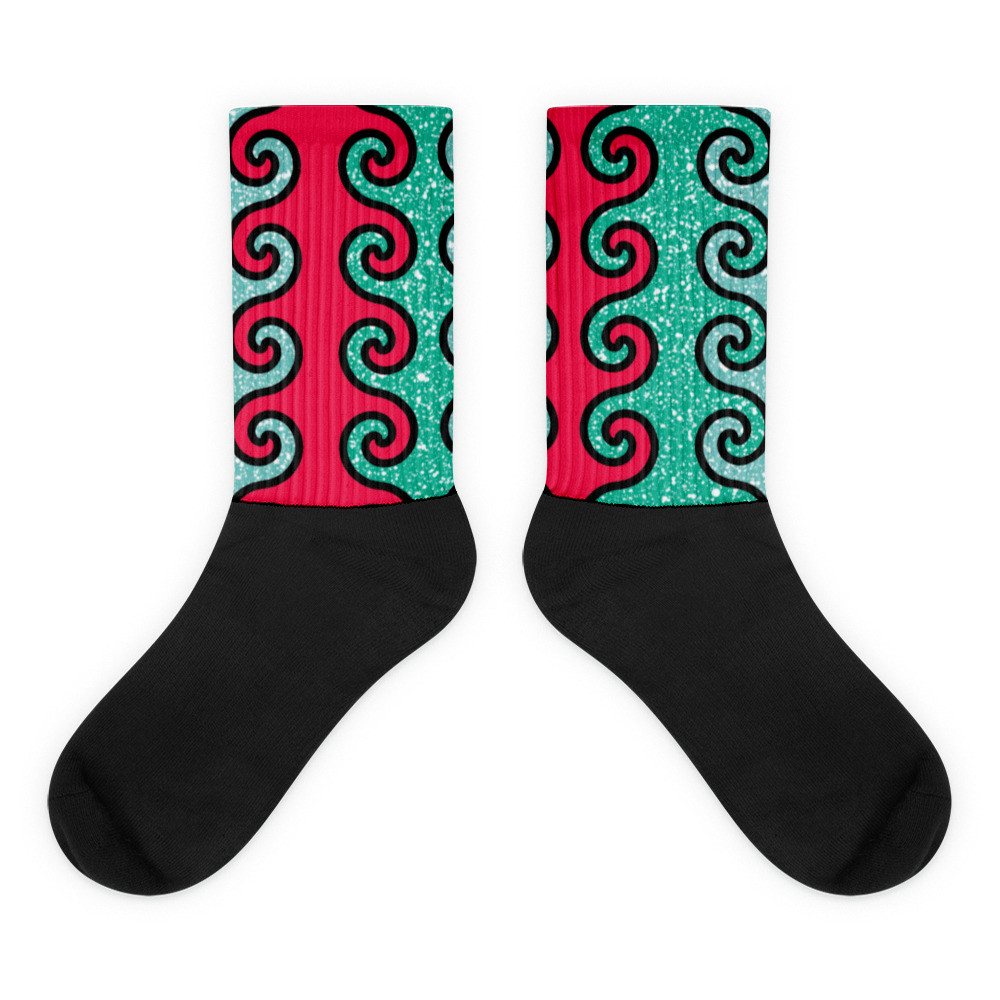 Intertwined Curls Socks
