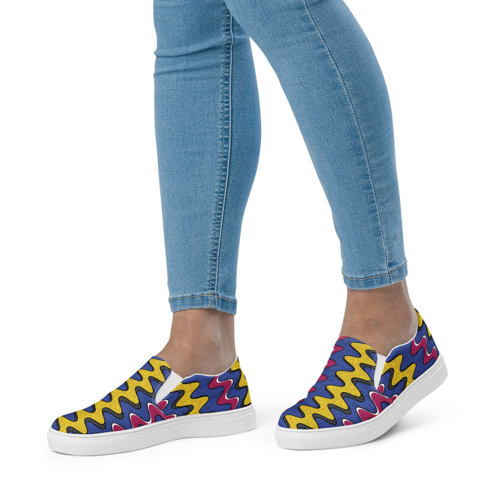 Women’s squiggly drip II slip-on canvas shoes