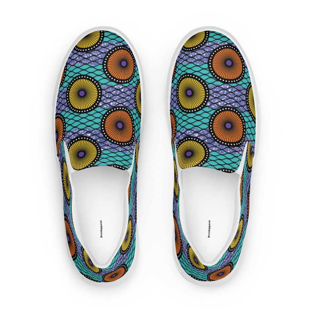 Women’s Ankara Circles II slip-on canvas shoes