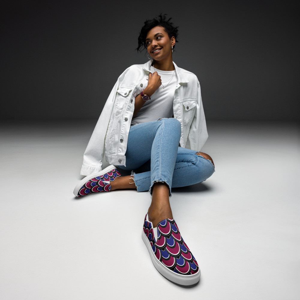 Women’s Peacock  slip-on canvas shoes