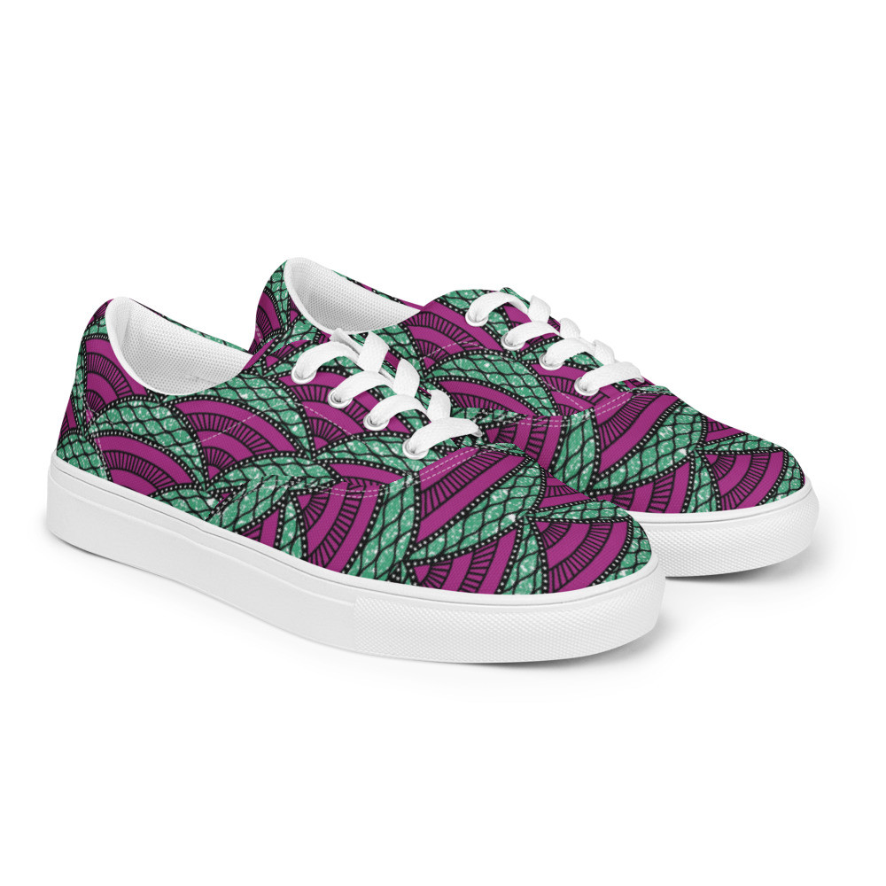 Women’s Parachutes Inspired lace-up canvas shoes