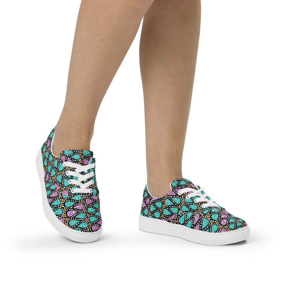 Women’s Icy Drops lace-up canvas shoes