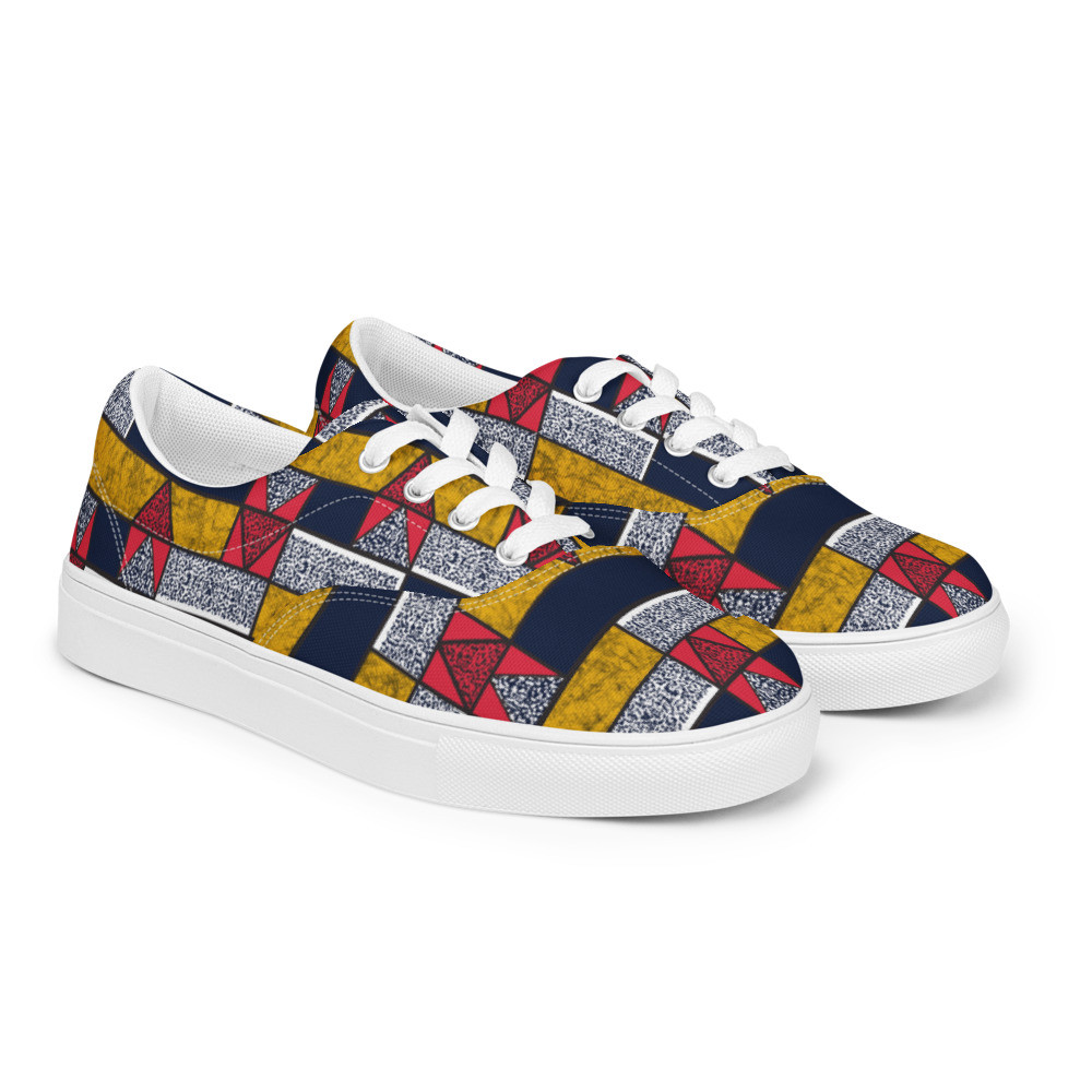 Women’s Bricks Inspired lace-up canvas shoes
