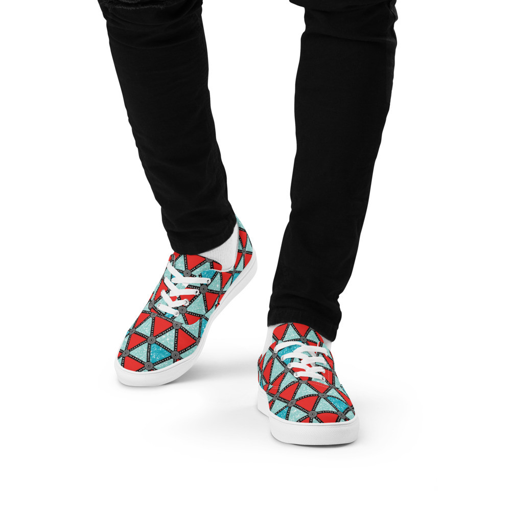 Men’s Triangles lace-up canvas shoes