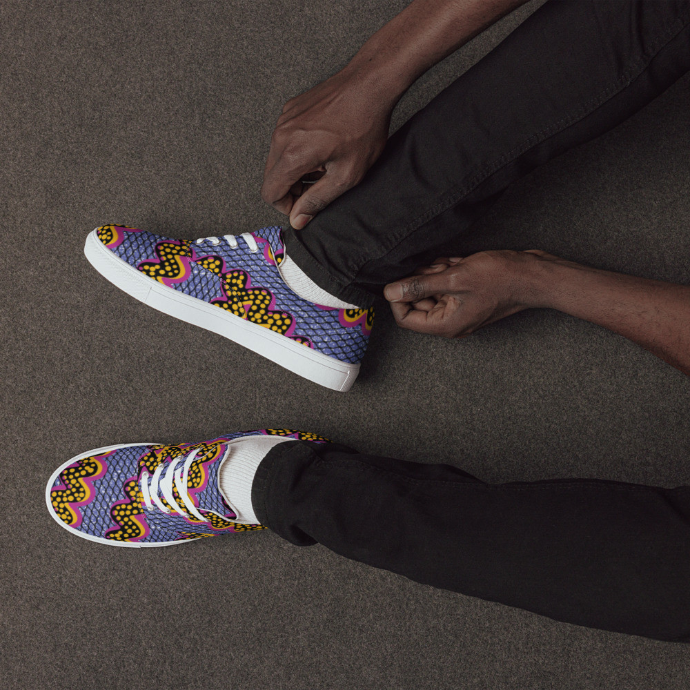 Men’s Squiggly Drip lace-up canvas shoes