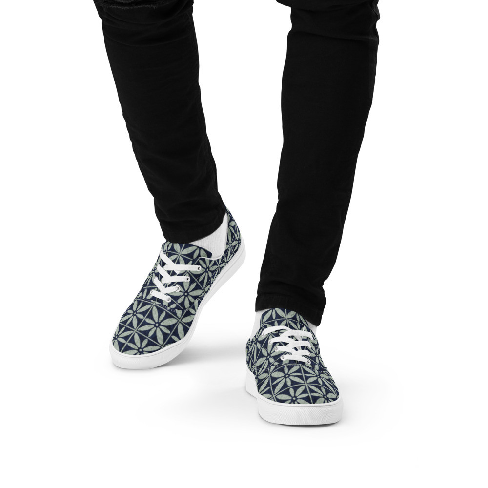 Men’s Adire II lace-up canvas shoes
