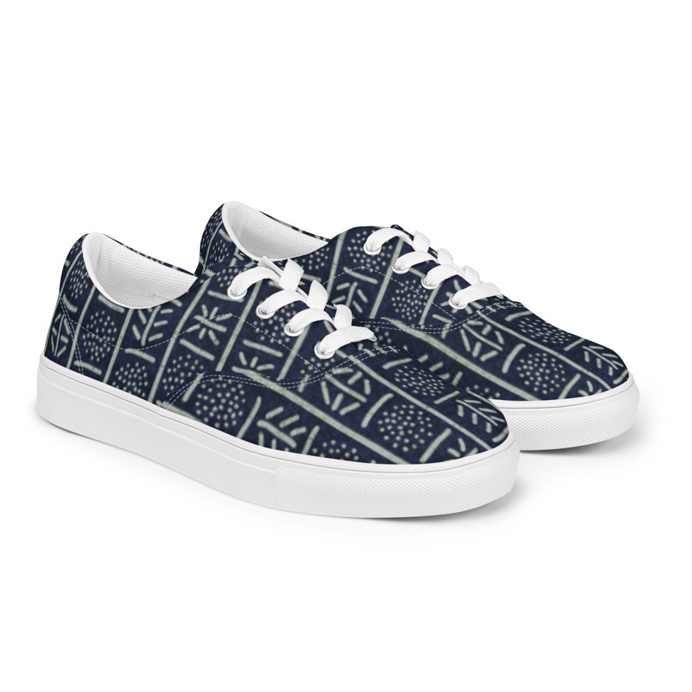 Men’s Adire IV lace-up canvas shoes