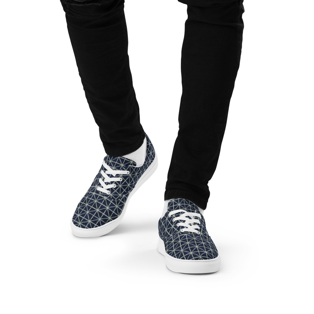 Men’s Adire VIII lace-up canvas shoes