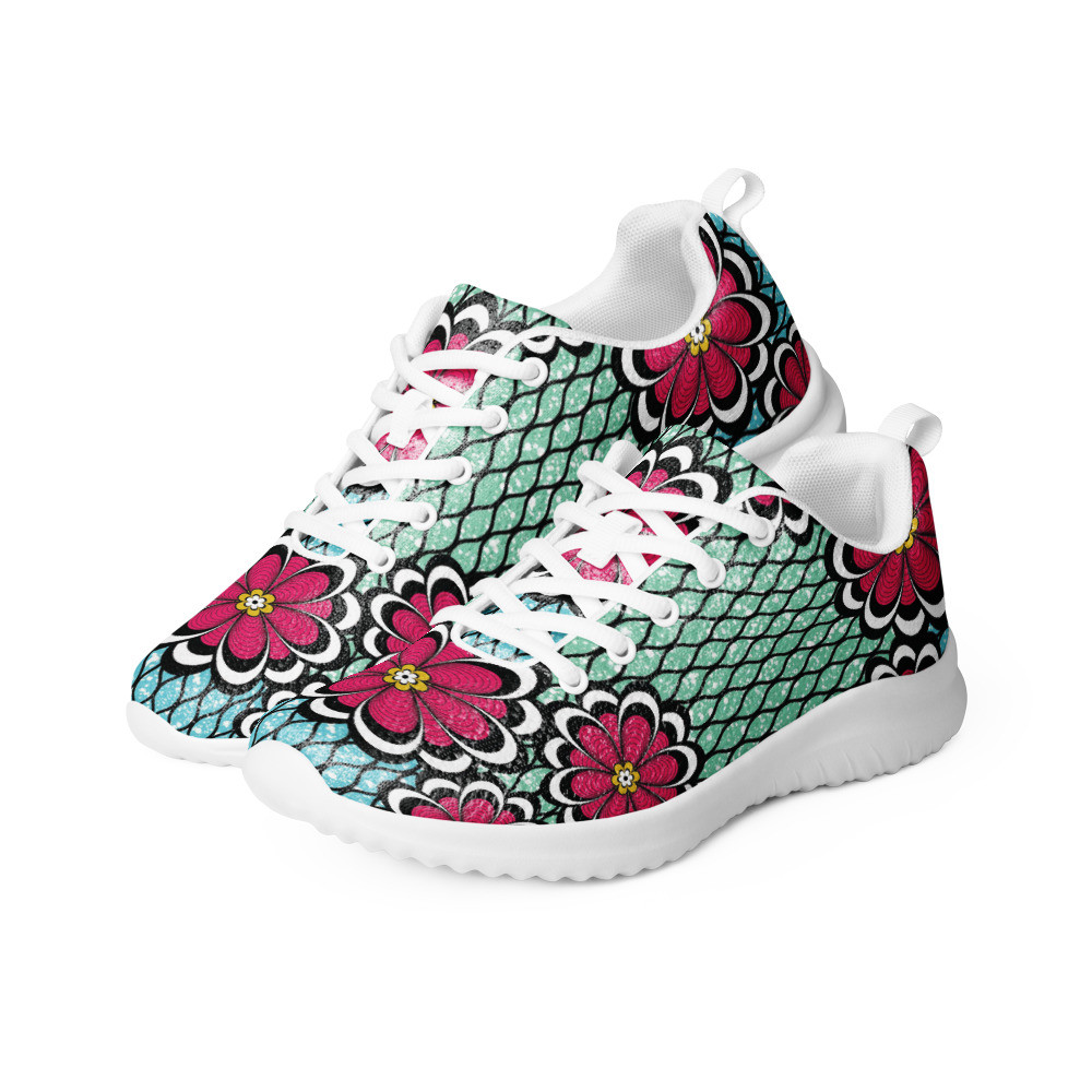 Women’s Pink Flowers athletic shoes