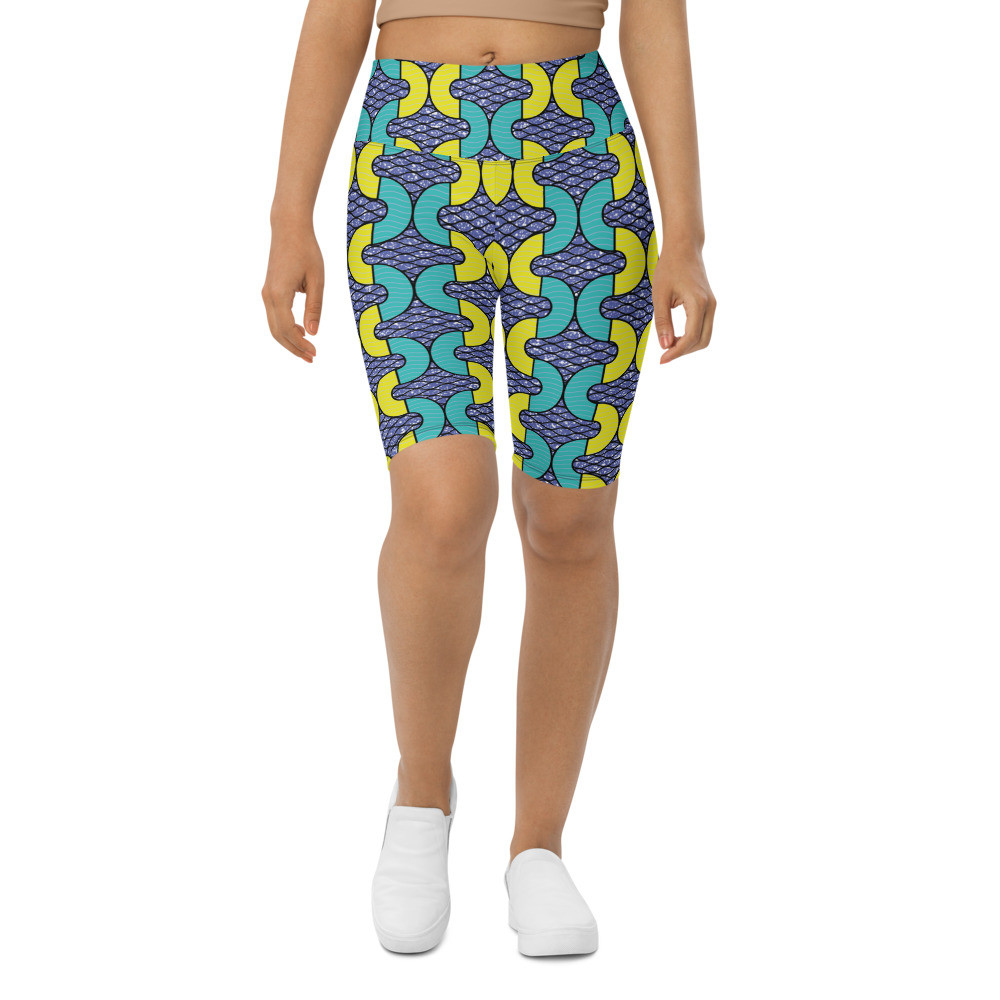 Snakes Inspired Biker Shorts