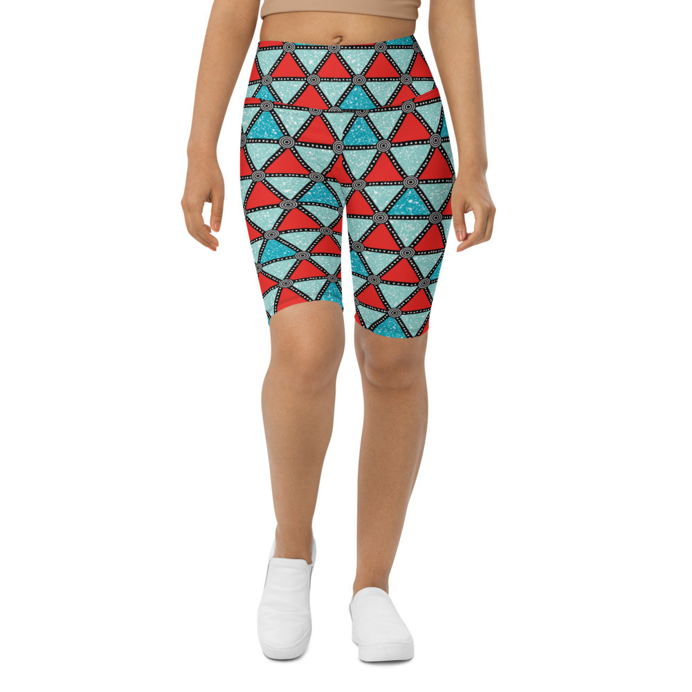 Triangles Biker Shorts