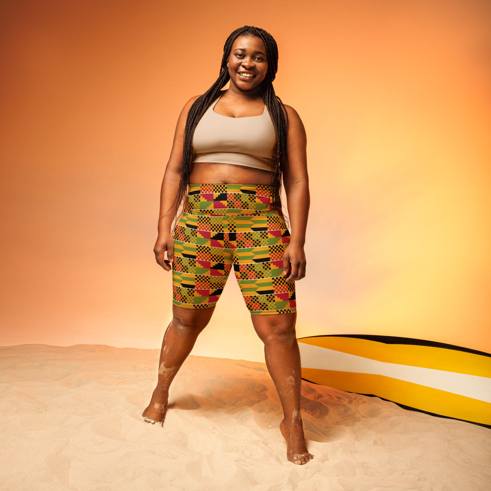 Kente Biker Shorts
