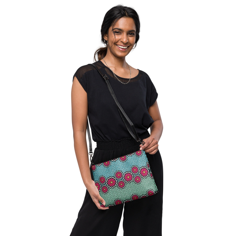 Pink Flowers Crossbody bag