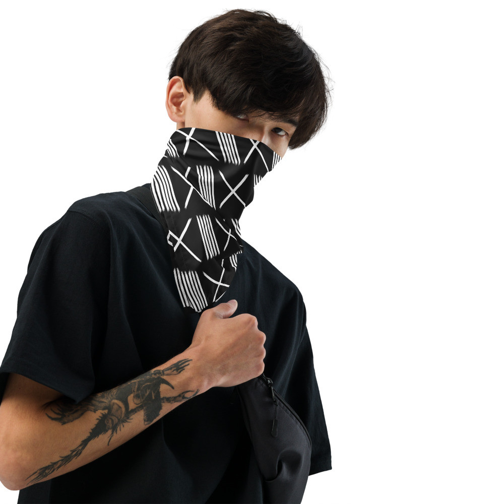 Black Mud Cloth Inspired III bandana