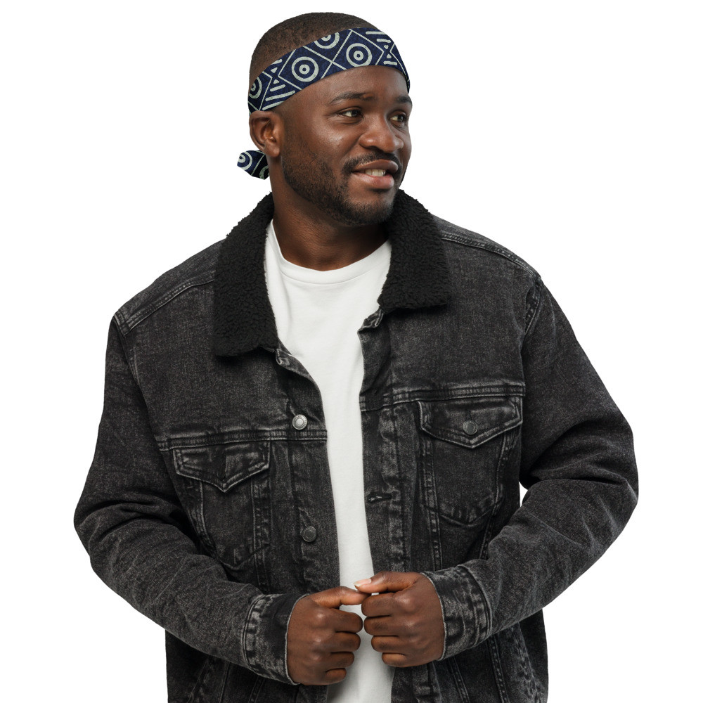 Adire bandana
