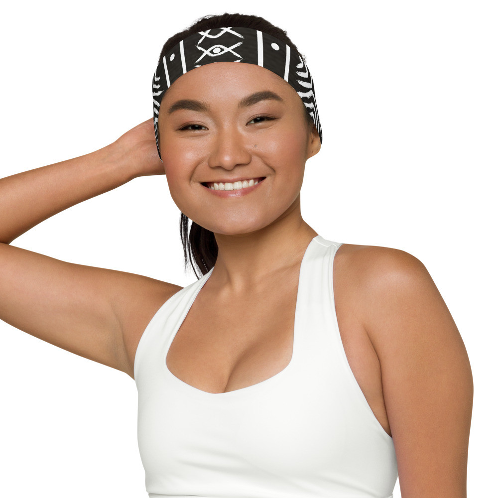 Black Mud Cloth Inspired II Headband